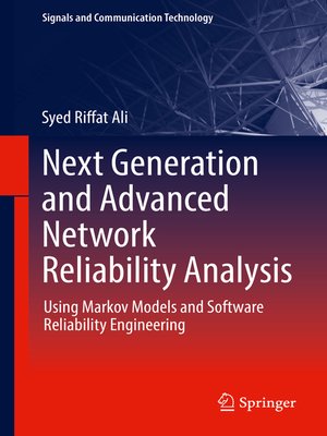 cover image of Next Generation and Advanced Network Reliability Analysis